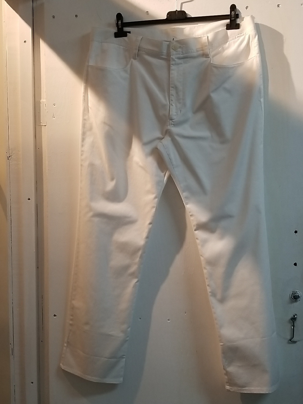 Women's White Straight-Leg Pants